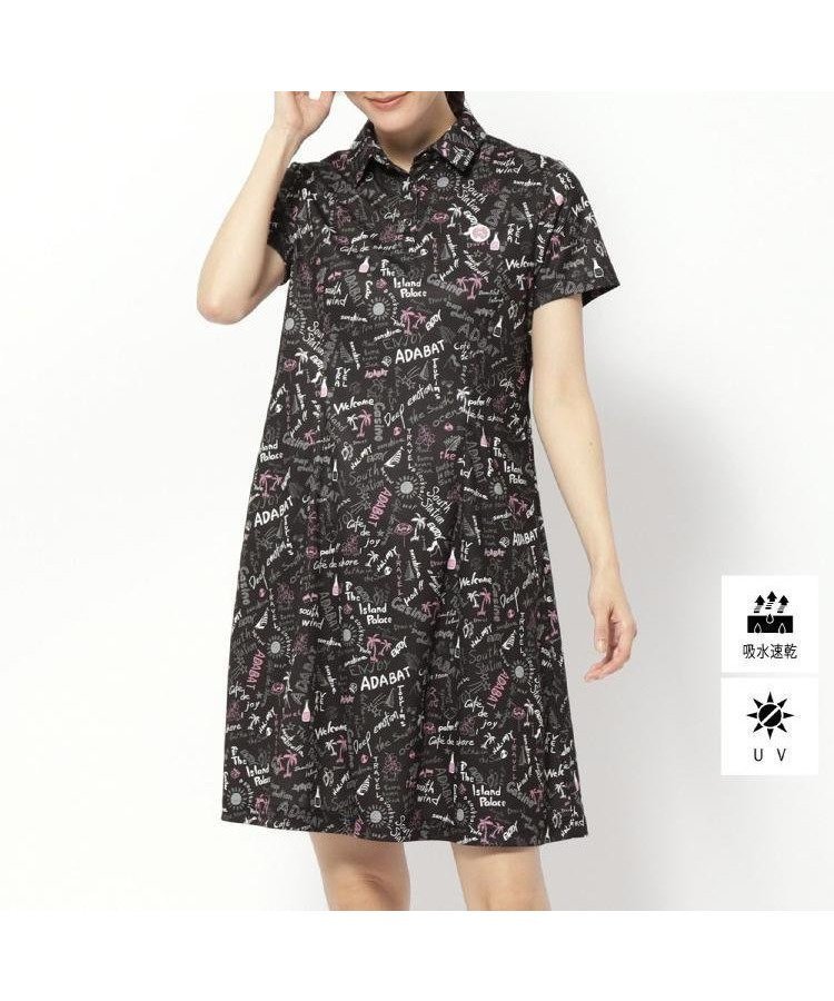 【アダバット/adabat】のUVカット/吸水速乾 クールコアサマープリントワンピース インテリア・キッズ・メンズ・レディースファッション・服の通販 founy(ファニー) ファッション Fashion レディースファッション Fashion for Women ワンピース Dresses エレガント 上品 Elegant 吸水 Absorbent, Quick-Dry サマー Summer, Summer Style ストレッチ Stretch, Stretchy Fabric スマート Smart, Elegant ペチコート Petticoat, Underskirt ポケット Pocket, Pocket Detail 半袖 Short Sleeve, Half Sleeve ゴルフ Golf スミクロ|ID: prp329100004762399 ipo3291000000034467917