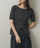 【センスオブプレイス/SENSE OF PLACE by URBAN RESEARCH】の2WAYウエストギャザーリブトップ CHARCOAL|ID: prp329100004762404 ipo3291000000034467963