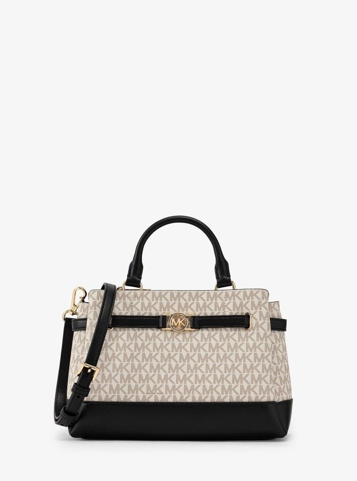 【マイケルコース/MICHAEL KORS】のREED センタージップ ベルテッド サッチェル スモール - MKシグネチャー マイケルコース インテリア・キッズ・メンズ・レディースファッション・服の通販 founy(ファニー) https://founy.com/ ファッション Fashion レディースファッション Fashion for Women コレクション Collection, Seasonal Line ショルダー Shoulder, Shoulder Strap ドロップ Drop Shoulder, Dropped Style ラグジュアリー Luxury, Elegant |ID: prp329100004762423 ipo3291000000034468272