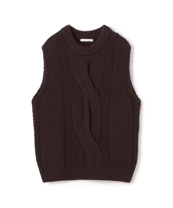 【トゥモローランド/TOMORROWLAND】のビッグケーブル クルーネックベスト インテリア・キッズ・メンズ・レディースファッション・服の通販 founy(ファニー) https://founy.com/ ファッション Fashion レディースファッション Fashion for Women アウター Coat / Outerwear Collection トップス・カットソー Cut & Sew Tops ベスト&ジレ / 重ね着スタイル Vests & Gilets おすすめ Recommended / Our Picks インナー Innerwear カットソー Cut and Sewn Top ビッグ Big, Oversized ベスト Vest, Waistcoat ベーシック Basic, Essential ボックス Boxy, Box Shape リラックス Relax, Relaxed Fit |ID: prp329100004762444 ipo3291000000034468589