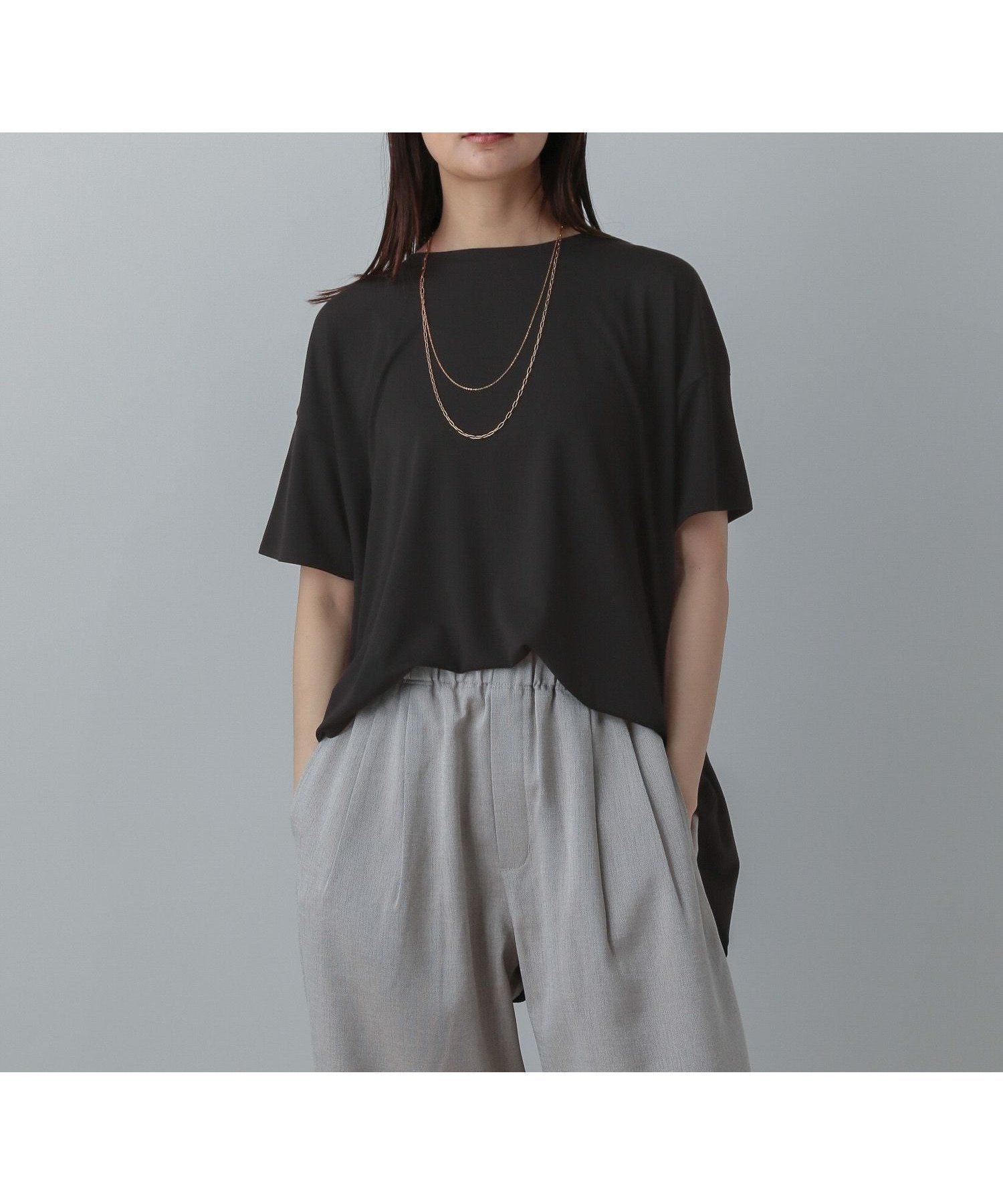 【グローバルワーク/GLOBAL WORK】のMATINEE LINE/冷感バックレースT/575154 インテリア・キッズ・メンズ・レディースファッション・服の通販 founy(ファニー) ファッション Fashion レディースファッション Fashion for Women おすすめ Recommended / Our Picks カットソー Cut and Sewn Top コンパクト Compact, Small Size ストレート Straight, Straight Cut スリーブ Sleeve, Long Sleeve / Short Sleeve チュニック Tunic, Long Top リラックス Relax, Relaxed Fit レース Lace, Lace Fabric ワイド Wide, Wide Fit ブラック09|ID: prp329100004762482 ipo3291000000034469015