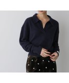 【ナノ ユニバース/nano universe】の「STEVELOUR」スキッパーポロ衿ソフトタッチニット 人気、トレンドファッション・服の通販 founy(ファニー) ファッション Fashion レディースファッション Fashion for Women トップス・カットソー Cut & Sew Tops ニット Knit Tops & Sweaters ベロアトップス Velour Tops / Velvet-Look Items インナー Innerwear ウォッシャブル Machine Washable コンパクト Compact, Small Size 今季 This Season, Current Season ジャケット Jacket, Outerwear スキッパー Skipper, Open Collar デニム Denim, Jeans Material なめらか Smooth, Silky Texture バランス Balance, Style Balance フィット Fit, Slim Fit ベロア Velour, Soft Velvet モダン Modern, Contemporary A/W・秋冬 Autumn/Winter エレガント 上品 Elegant 2025年 2025 2025-2026秋冬・A/W Autumn/Winter 2025–26 AW25–26 thumbnail ネイビー|ID: prp329100004762490 ipo3291000000034469101
