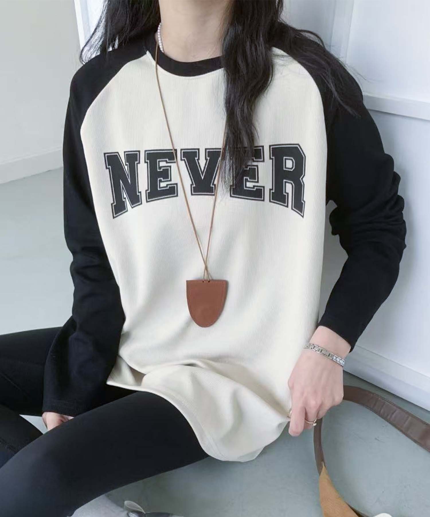 【アイモハ/aimoha】のaimoha -select-/ロゴプリントラグランスリーブ長袖Tシャツ インテリア・キッズ・メンズ・レディースファッション・服の通販 founy(ファニー) ファッション Fashion レディースファッション Fashion for Women トップス・カットソー Cut & Sew Tops シャツ・ブラウス・オフィスカジュアル Elegant Blouses & Button-Ups ロングTシャツ・Tシャツ Longline T-Shirts & Tees カーディガン Cardigan, Knitwear シンプル Simple, Minimal ジャケット Jacket, Outerwear スニーカー Sneakers, Trainers スリッポン Slip-On, Loafer スリーブ Sleeve, Long Sleeve / Short Sleeve デニム Denim, Jeans Material フロント Front, Front Design プリント Print, Printed Pattern リラックス Relax, Relaxed Fit 長袖 Long Sleeve, Full Sleeve ホワイト|ID: prp329100004762508 ipo3291000000034469234