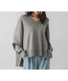 【グローバルワーク/GLOBAL WORK】のメルティリブVネックプルオーバー/579519 人気、トレンドファッション・服の通販 founy(ファニー) ファッション Fashion レディースファッション Fashion for Women トップス・カットソー Cut & Sew Tops カジュアルプルオーバー・ニットトップス Pullovers & Knit Tops / Casual Pullovers Vネックトップス V-Neck Tops / V-Cut Neckline Shirts おすすめ Recommended / Our Picks デニム Denim, Jeans Material フロント Front, Front Design リラックス Relax, Relaxed Fit ワイド Wide, Wide Fit thumbnail モカッシュグレー17|ID: prp329100004762519 ipo3291000000034469430