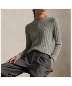 【ラルフローレン/RALPH LAUREN】のケーブルニット コットン クルーネック セーター 人気、トレンドファッション・服の通販 founy(ファニー) ファッション Fashion レディースファッション Fashion for Women トップス・カットソー Cut & Sew Tops ニット Knit Tops & Sweaters カフス Cuff Design スリム Slim, Slim Fit セーター Sweater, Knitwear フィット Fit, Slim Fit リブニット Rib Knit, Ribbed Knit 長袖 Long Sleeve, Full Sleeve thumbnail 020グレー|ID: prp329100004762564 ipo3291000000034635978