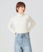 【ビームス ウイメン/BEAMS】の【定番/暖かい/差し色/インナー】14ゲージ リブ タートル ネック ニット ハイネック OFF WHITE|ID: prp329100004762596 ipo3291000000034719822