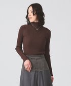 【ビームス ウイメン/BEAMS】の【定番/暖かい/差し色/インナー】14ゲージ リブ タートル ネック ニット ハイネック BROWN|ID: prp329100004762596 ipo3291000000034719824