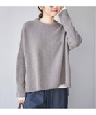 【イエナ/IENA】の《WEB限定/追加 》ウールカシミヤ 脇スリットクルーネックプルオーバー 人気、トレンドファッション・服の通販 founy(ファニー) ファッション Fashion レディースファッション Fashion for Women トップス・カットソー Cut & Sew Tops カジュアルプルオーバー・ニットトップス Pullovers & Knit Tops / Casual Pullovers 2025年 2025 2025-2026秋冬・A/W Autumn/Winter 2025–26 AW25–26 おすすめ Recommended / Our Picks インナー Innerwear カットソー Cut and Sewn Top スリット Slit, Slit Detail ボーダー Border, Stripe ポンチョ Poncho, Cape Style thumbnail グレー|ID: prp329100004762613 ipo3291000000034470545