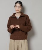 【ナノ ユニバース/nano universe】のハーフジップニットプルオーバー 人気、トレンドファッション・服の通販 founy(ファニー) ファッション Fashion レディースファッション Fashion for Women トップス・カットソー Cut & Sew Tops ニット Knit Tops & Sweaters カジュアルプルオーバー・ニットトップス Pullovers & Knit Tops / Casual Pullovers ウォッシャブル Machine Washable コンパクト Compact, Small Size ジップ Zip, Zipper スキッパー Skipper, Open Collar デニム Denim, Jeans Material トレンド Trend, Trending Now ハイネック High Neck, Mock Neck バランス Balance, Style Balance フレア Flare, Flared ベーシック Basic, Essential ボトム Bottoms, Lower Wear メランジ Melange, Mixed Yarn ワイド Wide, Wide Fit アウトレット Outlet / Clearance おすすめ Recommended / Our Picks 2025年 2025 2025-2026秋冬・A/W Autumn/Winter 2025–26 AW25–26 thumbnail ブラウン|ID: prp329100004762625 ipo3291000000034470655