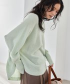 【バンヤードストーム/BARNYARDSTORM】のラウンドヘムライトニット 人気、トレンドファッション・服の通販 founy(ファニー) ファッション Fashion レディースファッション Fashion for Women トップス・カットソー Cut & Sew Tops ニット Knit Tops & Sweaters シンプル Simple, Minimal デニム Denim, Jeans Material ワイド Wide, Wide Fit thumbnail ミントグリーン71|ID: prp329100004762633 ipo3291000000034470773