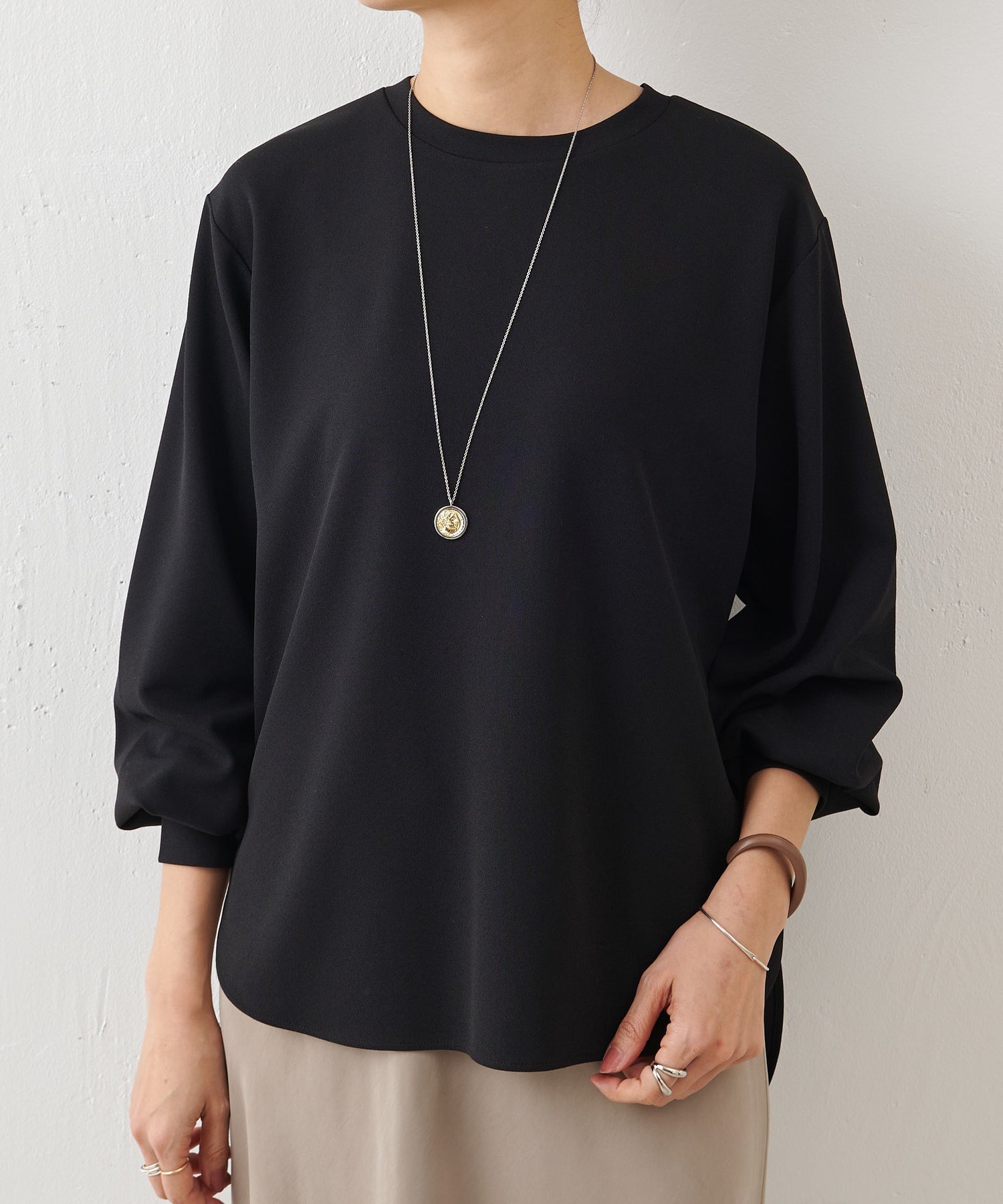 【ビアズリー/BEARDSLEY】のTブラウス インテリア・キッズ・メンズ・レディースファッション・服の通販 founy(ファニー) ファッション Fashion レディースファッション Fashion for Women トップス・カットソー Cut & Sew Tops シャツ・ブラウス・オフィスカジュアル Elegant Blouses & Button-Ups おすすめ Recommended / Our Picks ヨーク Yoke, Yoke Design ブラック|ID: prp329100004762669 ipo3291000000034471078