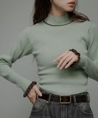 【サニーレーベル/Sonny Label / URBAN RESEARCH】の袖口フリルハイネックプルオーバー 人気、トレンドファッション・服の通販 founy(ファニー) ファッション Fashion レディースファッション Fashion for Women トップス・カットソー Cut & Sew Tops カジュアルプルオーバー・ニットトップス Pullovers & Knit Tops / Casual Pullovers 2025年 2025 2025-2026秋冬・A/W Autumn/Winter 2025–26 AW25–26 冬 Winter / This Winter サロペット Overalls, Salopette デニム Denim, Jeans Material トレンド Trend, Trending Now ハイネック High Neck, Mock Neck フリル Frill, Ruffle リブニット Rib Knit, Ribbed Knit 洗える Machine Washable A/W・秋冬 Autumn/Winter thumbnail MNTxBRN|ID: prp329100004762715 ipo3291000000034471345