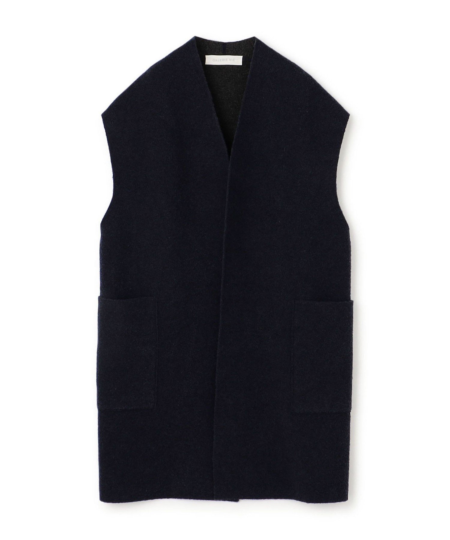 【トゥモローランド/TOMORROWLAND】のブークレダブルフェイス ミドルジレ インテリア・キッズ・メンズ・レディースファッション・服の通販 founy(ファニー) 　ファッション　Fashion　レディースファッション　Fashion for Women　アウター　Coat / Outerwear Collection　トップス・カットソー　Cut & Sew Tops　ベスト&ジレ / 重ね着スタイル　Vests & Gilets　ダブル　Double, Double-Breasted　バランス　Balance, Style Balance　フェイス　Face, Facial Design　ミドル　Middle Length, Mid Height　おすすめ　Recommended / Our Picks　69 ネイビー|ID: prp329100004762743 ipo3291000000034471538