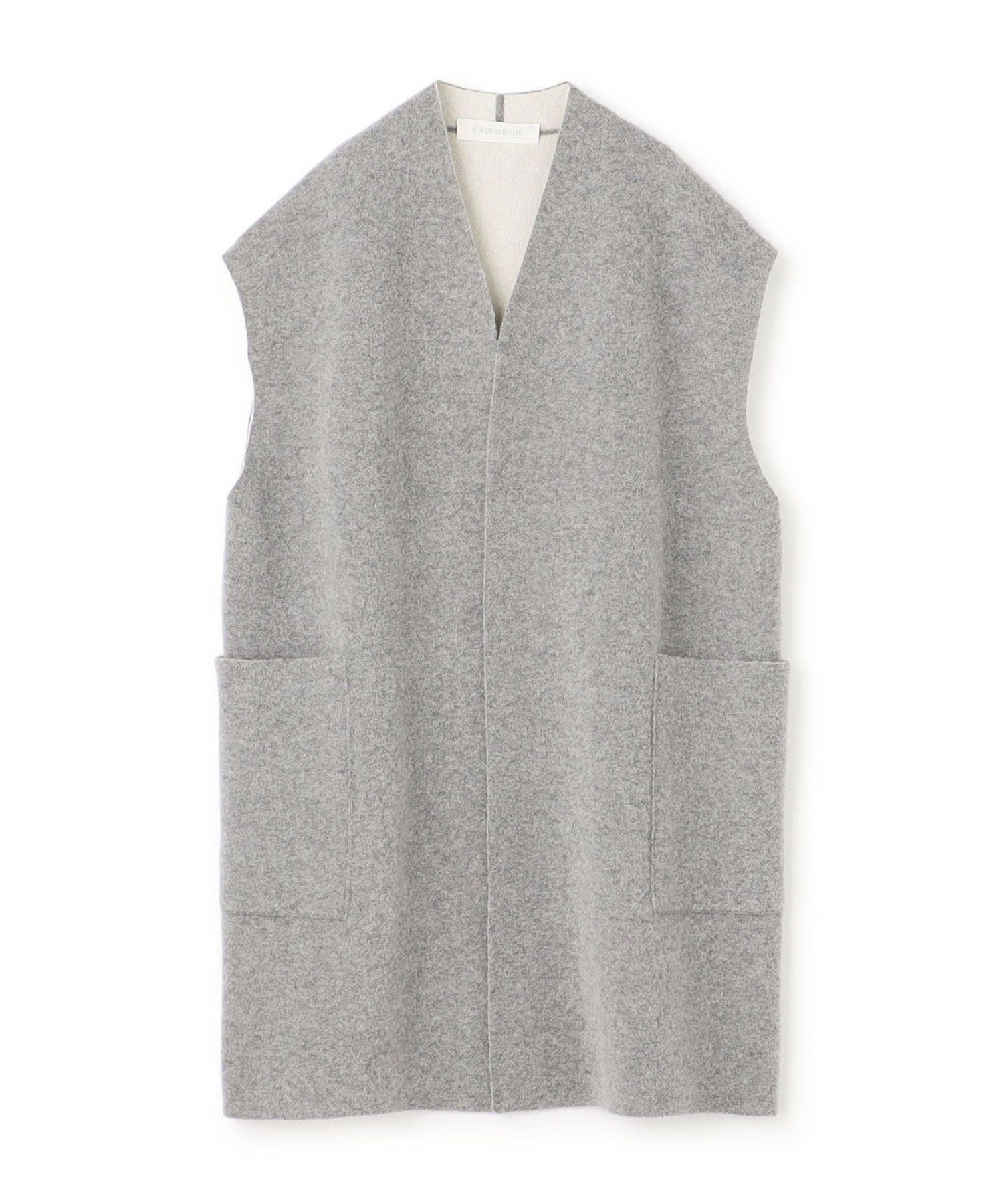 【トゥモローランド/TOMORROWLAND】のブークレダブルフェイス ミドルジレ インテリア・キッズ・メンズ・レディースファッション・服の通販 founy(ファニー) 　ファッション　Fashion　レディースファッション　Fashion for Women　アウター　Coat / Outerwear Collection　トップス・カットソー　Cut & Sew Tops　ベスト&ジレ / 重ね着スタイル　Vests & Gilets　ダブル　Double, Double-Breasted　バランス　Balance, Style Balance　フェイス　Face, Facial Design　ミドル　Middle Length, Mid Height　おすすめ　Recommended / Our Picks　13 ライトグレー|ID: prp329100004762743 ipo3291000000034471539