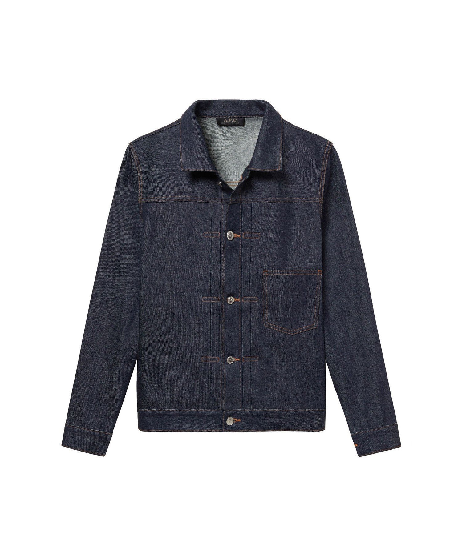【アーペーセー/A.P.C.】のデニムジャケット 人気、トレンドファッション・服の通販 founy(ファニー) 　ファッション　Fashion　レディースファッション　Fashion for Women　アウター　Coat / Outerwear Collection　レディースジャケット・軽アウター　Jackets　デニムジャケット / カジュアルアウター　Denim Jackets　オレンジ　Orange　ジャケット　Jacket, Outerwear　ストレート　Straight, Straight Cut　デニム　Denim, Jeans Material　パッチ　Patch, Appliqué　ポケット　Pocket, Pocket Detail　メタル　Metal, Metal Parts　日本製　Made In Japan　 other-1|ID: prp329100004762778 ipo3291000000034471948
