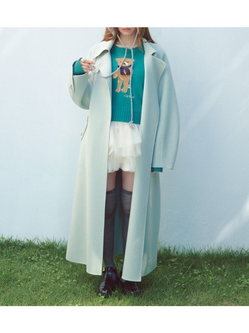 【リリーブラウン/Lily Brown】のステンカラーリバーコート インテリア・キッズ・メンズ・レディースファッション・服の通販 founy(ファニー) 　ファッション　Fashion　レディースファッション　Fashion for Women　アウター　Coat / Outerwear Collection　コート・ロングコート・ピーコート　Long Coats, Peacoats & More　エレガント 上品　Elegant　スタンド　Stand Collar, Upright Stand　スマート　Smart, Elegant　トレンチ　Trench, Trench Coat　BLU[086]|ID: prp329100004762783 ipo3291000000034620832