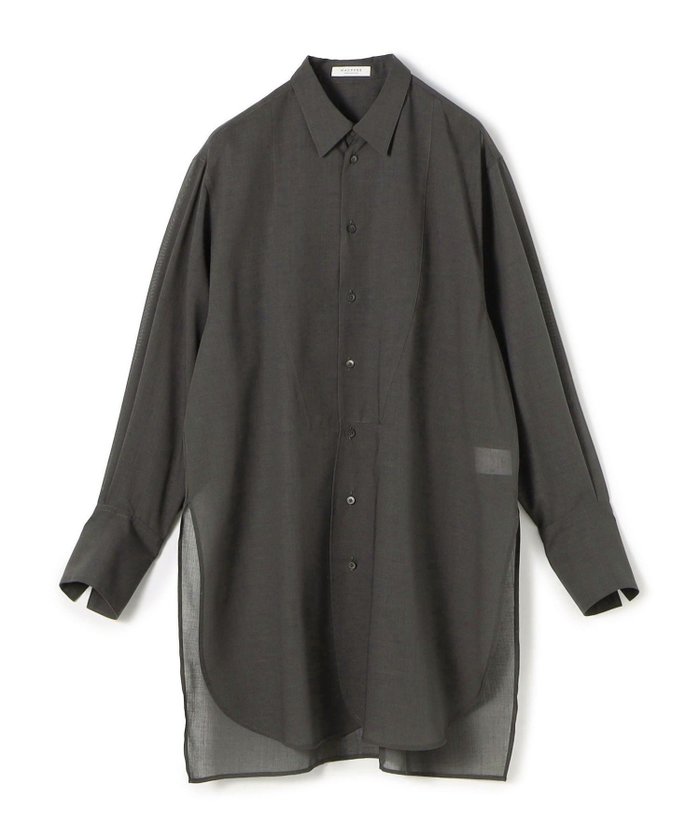 【トゥモローランド/TOMORROWLAND】のポリエステルウールボイル チュニックシャツ インテリア・キッズ・メンズ・レディースファッション・服の通販 founy(ファニー) https://founy.com/ ファッション Fashion レディースファッション Fashion for Women トップス・カットソー Cut & Sew Tops シャツ・ブラウス・オフィスカジュアル Elegant Blouses & Button-Ups おすすめ Recommended / Our Picks エレガント 上品 Elegant シアー Sheer, See-Through チュニック Tunic, Long Top ドレス Dress, One-Piece パターン Pattern, Design Print ビンテージ Vintage, Retro Style フロント Front, Front Design ラウンド Round, Round Neck |ID: prp329100004762815 ipo3291000000034472379