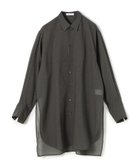 【トゥモローランド/TOMORROWLAND】のポリエステルウールボイル チュニックシャツ 17 チャコールグレー|ID: prp329100004762815 ipo3291000000034472380