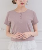 【レトロガール/RETRO GIRL】の刺繍入りヘンリーネックTEE 人気、トレンドファッション・服の通販 founy(ファニー) ファッション Fashion レディースファッション Fashion for Women おすすめ Recommended / Our Picks シンプル Simple, Minimal フリル Frill, Ruffle thumbnail ピンク|ID: prp329100004763125 ipo3291000000034475162