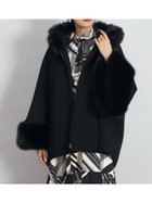 【ヴァン/Vin】のエコファーポンチョアウター 人気、トレンドファッション・服の通販 founy(ファニー) ファッション Fashion レディースファッション Fashion for Women アウター Coat / Outerwear Collection ポンチョ・ケープコート Ponchos & Capes フロント Front, Front Design ボンディング Bonding, Bonded Fabric ミドル Middle Length, Mid Height ラグジュアリー Luxury, Elegant リアル Real, Realistic 今季 This Season, Current Season A/W・秋冬 Autumn/Winter thumbnail ブラック|ID: prp329100004763168 ipo3291000000034881346