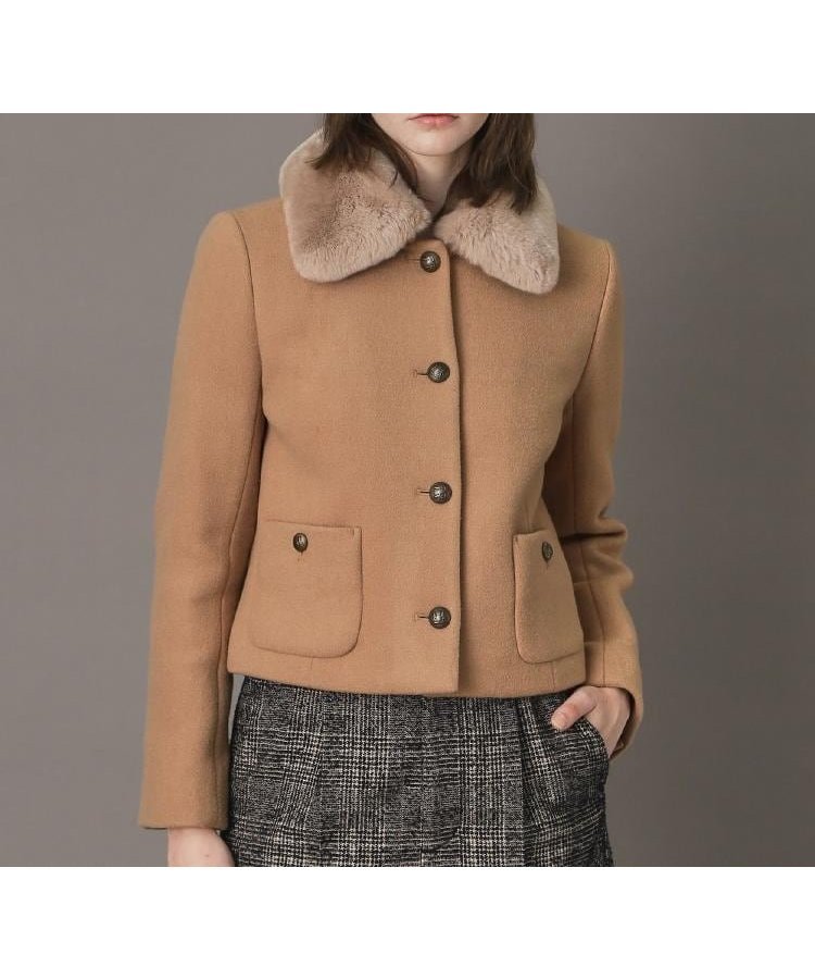 【ドレステリア/DRESSTERIOR】の【otonaMUSE 11月号掲載】2WAYファーカラーメルトンジャケット 人気、トレンドファッション・服の通販 founy(ファニー) 　雑誌掲載アイテム　Magazine Picks & Fashion Features　ファッション雑誌　Fashion Magazines　オトナミューズ　otona MUSE　ファッション　Fashion　レディースファッション　Fashion for Women　アウター　Coat / Outerwear Collection　レディースジャケット・軽アウター　Jackets　クラシカル　Classical, Vintage-Inspired　コンパクト　Compact, Small Size　11月号　November Issue　スマート　Smart, Elegant　雑誌　Magazine, Fashion Magazine　なめらか　Smooth, Silky Texture　バランス　Balance, Style Balance　フロント　Front, Front Design　ブルゾン　Blouson, Bomber Jacket　メルトン　Melton, Heavy Wool　モチーフ　Motif, Design Theme　A/W・秋冬　Autumn/Winter　エレガント 上品　Elegant　 other-1|ID: prp329100004763202 ipo3291000000034476696