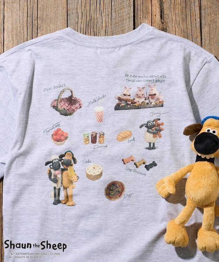 【フリークスストア/FREAK'S STORE】の「Shaun the Sheep」フード バックプリントTシャツ 25AW インテリア・キッズ・メンズ・レディースファッション・服の通販 founy(ファニー) ファッション Fashion レディースファッション Fashion for Women トップス・カットソー Cut & Sew Tops シャツ・ブラウス・オフィスカジュアル Elegant Blouses & Button-Ups ロングTシャツ・Tシャツ Longline T-Shirts & Tees バッグ Bags 2025年 2025 2025-2026秋冬・A/W Autumn/Winter 2025–26 AW25–26 冬 Winter / This Winter キャラクター Character, Licensed Characters スペシャル Special, Limited Edition プリント Print, Printed Pattern モチーフ Motif, Design Theme A/W・秋冬 Autumn/Winter グレー|ID: prp329100004763215 ipo3291000000034477344