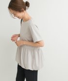【アーバンリサーチ ドアーズ/URBAN RESEARCH DOORS】のペプラムバルーンTシャツ 人気、トレンドファッション・服の通販 founy(ファニー) ファッション Fashion レディースファッション Fashion for Women トップス・カットソー Cut & Sew Tops シャツ・ブラウス・オフィスカジュアル Elegant Blouses & Button-Ups ロングTシャツ・Tシャツ Longline T-Shirts & Tees ウェーブ Wavy Pattern カットソー Cut and Sewn Top ジャケット Jacket, Outerwear スラックス Slacks, Dress Pants チュール Tulip, Tulip Motif デニム Denim, Jeans Material なめらか Smooth, Silky Texture バルーン Balloon, Balloon Silhouette ベーシック Basic, Essential ペプラム Peplum, Flared Hem 冬 Winter / This Winter S/S・春夏 SS, Spring/Summer, Warm Season 夏 Summer 2025年 2025 2025春夏・S/S Spring/Summer 2025 SS25 thumbnail L.GRAY|ID: prp329100004763267 ipo3291000000034478339