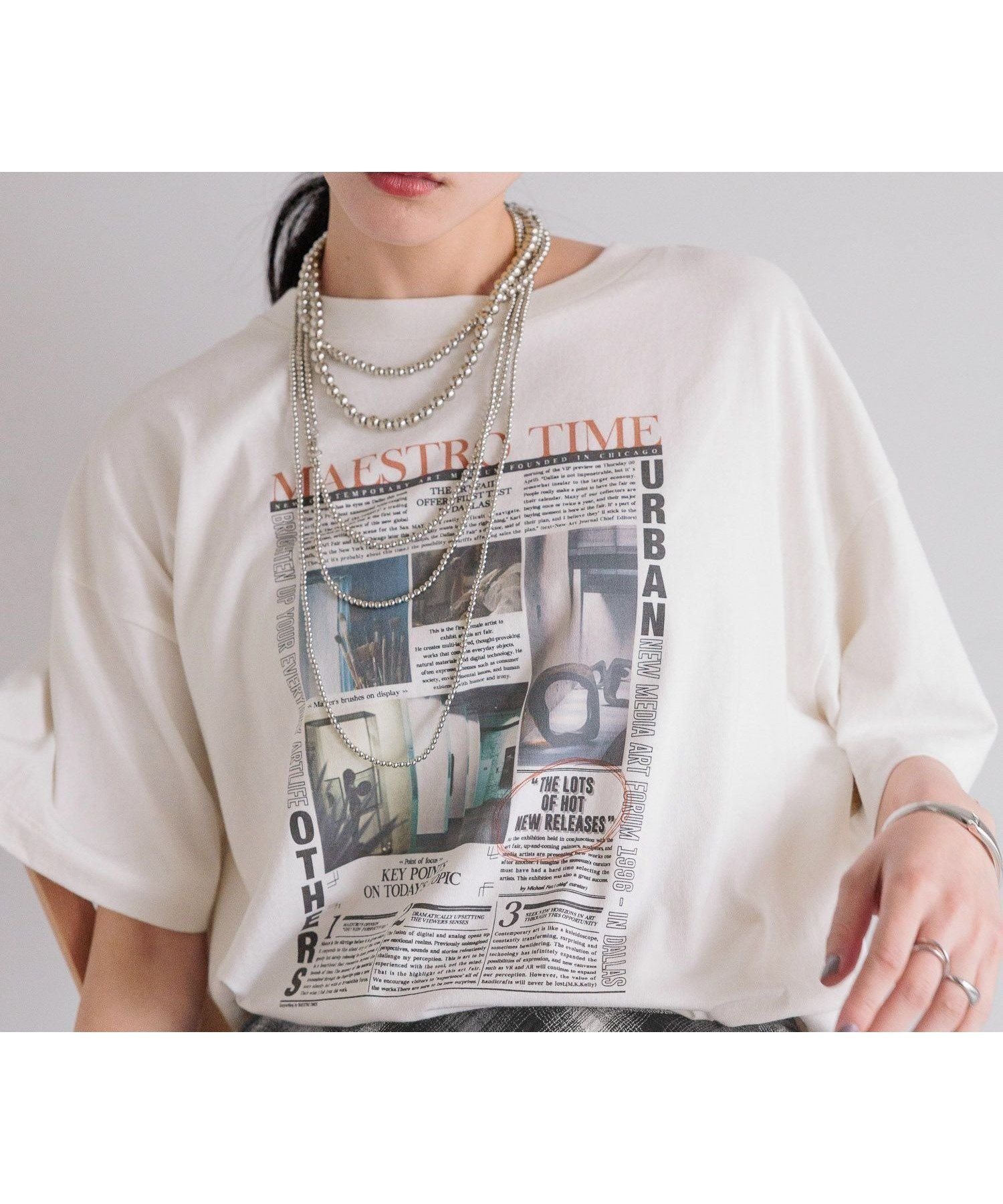 【ローリーズファーム/LOWRYS FARM】のNEWS PAPER TEE インテリア・キッズ・メンズ・レディースファッション・服の通販 founy(ファニー) ファッション Fashion レディースファッション Fashion for Women タイトスカート Pencil Skirt, Tight Skirt プリント Print, Printed Pattern ペーパー Paper, Kraft Paper ボトム Bottoms, Lower Wear ワイド Wide, Wide Fit 夏 Summer オフ05|ID: prp329100004763295 ipo3291000000034478900