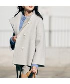 【アンタイトル/UNTITLED】の【エレガント/ミディアウター】ミックスヘリンボンコート ライトグレー|ID: prp329100004763319 ipo3291000000035196370