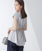 【ナノ ユニバース/nano universe】のバックギャザーオープンデザイントップス グレー|ID: prp329100004763323 ipo3291000000034479468