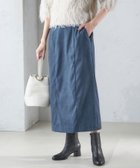 【シップス フォー ウィメン/SHIPS】の手洗い可能 フェイク スエード (ポリエステル) タイト スカート ブルー|ID: prp329100004763329 ipo3291000000034658735