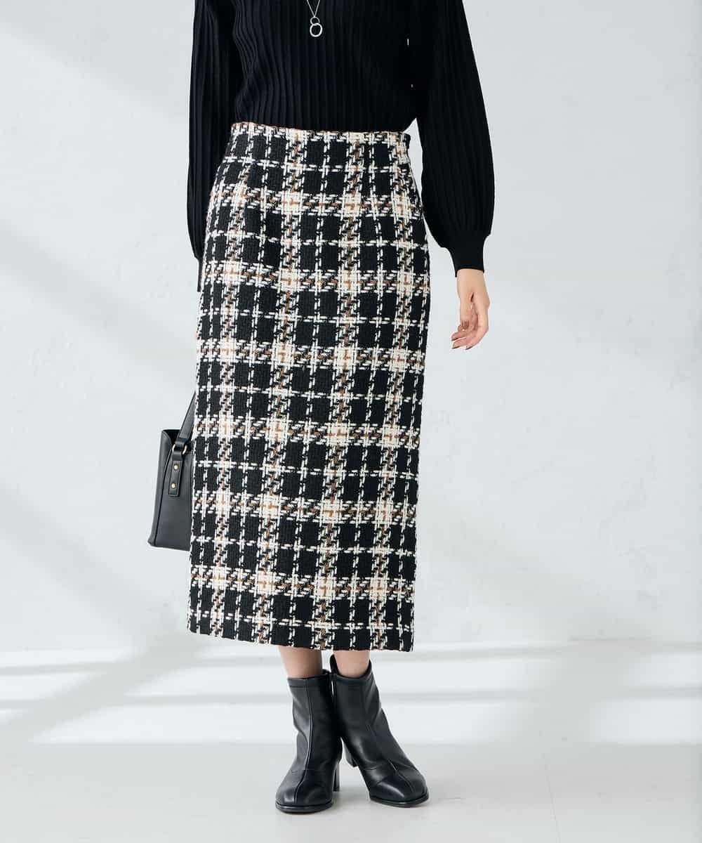 【アー ヴェー ヴェー/a.v.v】のロービングツイードナロースカート インテリア・キッズ・メンズ・レディースファッション・服の通販 founy(ファニー) ファッション Fashion レディースファッション Fashion for Women スカート Skirts 春 Spring 秋 Autumn カットソー Cut and Sewn Top ジャケット Jacket, Outerwear セットアップ Set-Up, Coordinated Outfit チェック Check, Plaid, Tartan ツイード Twill, Twill Weave トレンド Trend, Trending Now フォーマル Formal, Dressy モノトーン Monotone, Black and White 冬 Winter / This Winter 再入荷 Restock / Back in Stock おすすめ Recommended / Our Picks 夏 Summer エレガント 上品 Elegant ビジネス 仕事 通勤 Business / Work / Commuting ブラック|ID: prp329100004763351 ipo3291000000034569002