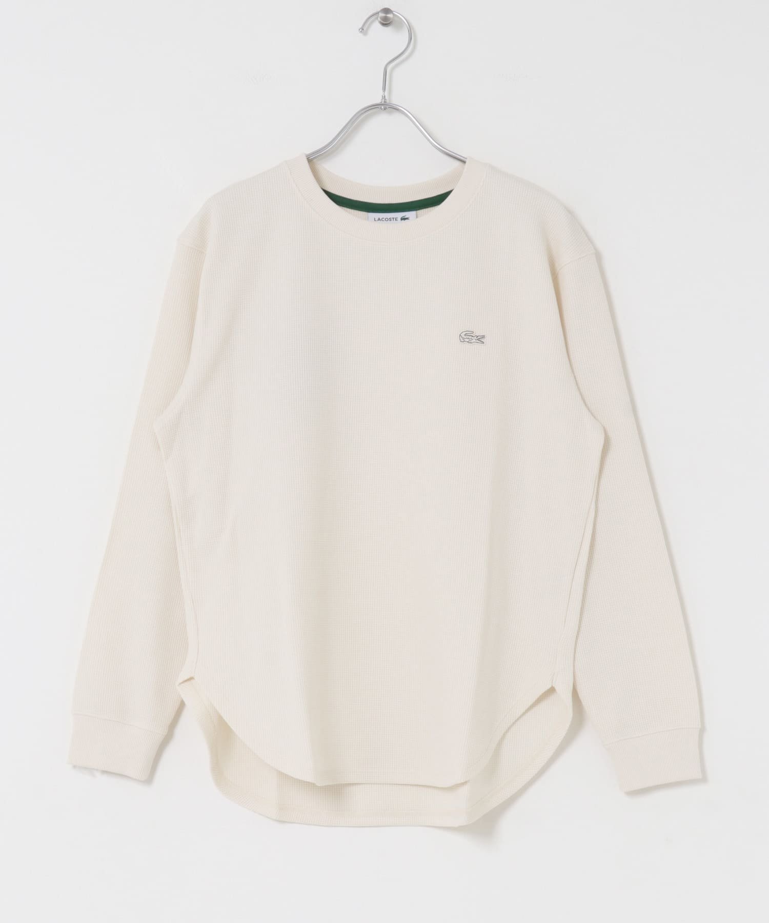 【アーバンリサーチ ドアーズ/URBAN RESEARCH DOORS】のLACOSTE ワッフルロングTシャツ インテリア・キッズ・メンズ・レディースファッション・服の通販 founy(ファニー) ファッション Fashion レディースファッション Fashion for Women トップス・カットソー Cut & Sew Tops シャツ・ブラウス・オフィスカジュアル Elegant Blouses & Button-Ups ロングTシャツ・Tシャツ Longline T-Shirts & Tees 2025年 2025 2025-2026秋冬・A/W Autumn/Winter 2025–26 AW25–26 冬 Winter / This Winter クラシック Classic, Timeless Style コレクション Collection, Seasonal Line スポーツ Sports, Activewear パール Pearl, Pearl Accent フィット Fit, Slim Fit レギュラー Regular, Standard Fit ロング Long, Long-Length ワッフル Waffle, Waffle Knit エレガント 上品 Elegant A/W・秋冬 Autumn/Winter ECRU|ID: prp329100004763373 ipo3291000000034480318