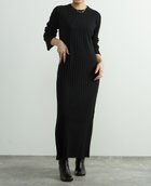 【ソフィット/Soffitto】のウール混ランダムリブワンピース 人気、トレンドファッション・服の通販 founy(ファニー) ファッション Fashion レディースファッション Fashion for Women ワンピース Dresses なめらか Smooth, Silky Texture エレガント 上品 Elegant thumbnail ブラック|ID: prp329100004763418 ipo3291000000034481124