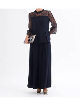 【ヴァン/Vin】のペプラム切替ブラウス パンツセットアップ 人気、トレンドファッション・服の通販 founy(ファニー) ファッション Fashion レディースファッション Fashion for Women セットアップ Matching Sets レディースパンツ・ボトムス Pants & Trousers / Bottoms オケージョン Occasion Wear セットアップ Set-Up, Coordinated Outfit チュール Tulip, Tulip Motif ペプラム Peplum, Flared Hem レース Lace, Lace Fabric ワイド Wide, Wide Fit 切替 Switching, Contrast Panel |ID:prp329100004763429