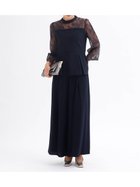 【ヴァン/Vin】のペプラム切替ブラウス パンツセットアップ 人気、トレンドファッション・服の通販 founy(ファニー) ファッション Fashion レディースファッション Fashion for Women セットアップ Matching Sets レディースパンツ・ボトムス Pants & Trousers / Bottoms オケージョン Occasion Wear セットアップ Set-Up, Coordinated Outfit チュール Tulip, Tulip Motif ペプラム Peplum, Flared Hem レース Lace, Lace Fabric ワイド Wide, Wide Fit 切替 Switching, Contrast Panel thumbnail ネイビー|ID: prp329100004763429 ipo3291000000034481195