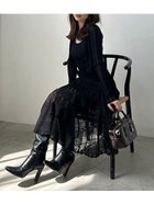 【スナイデル/SNIDEL】のレースクロシェカーデセットワンピース BLK[009]|ID:prp329100004763441