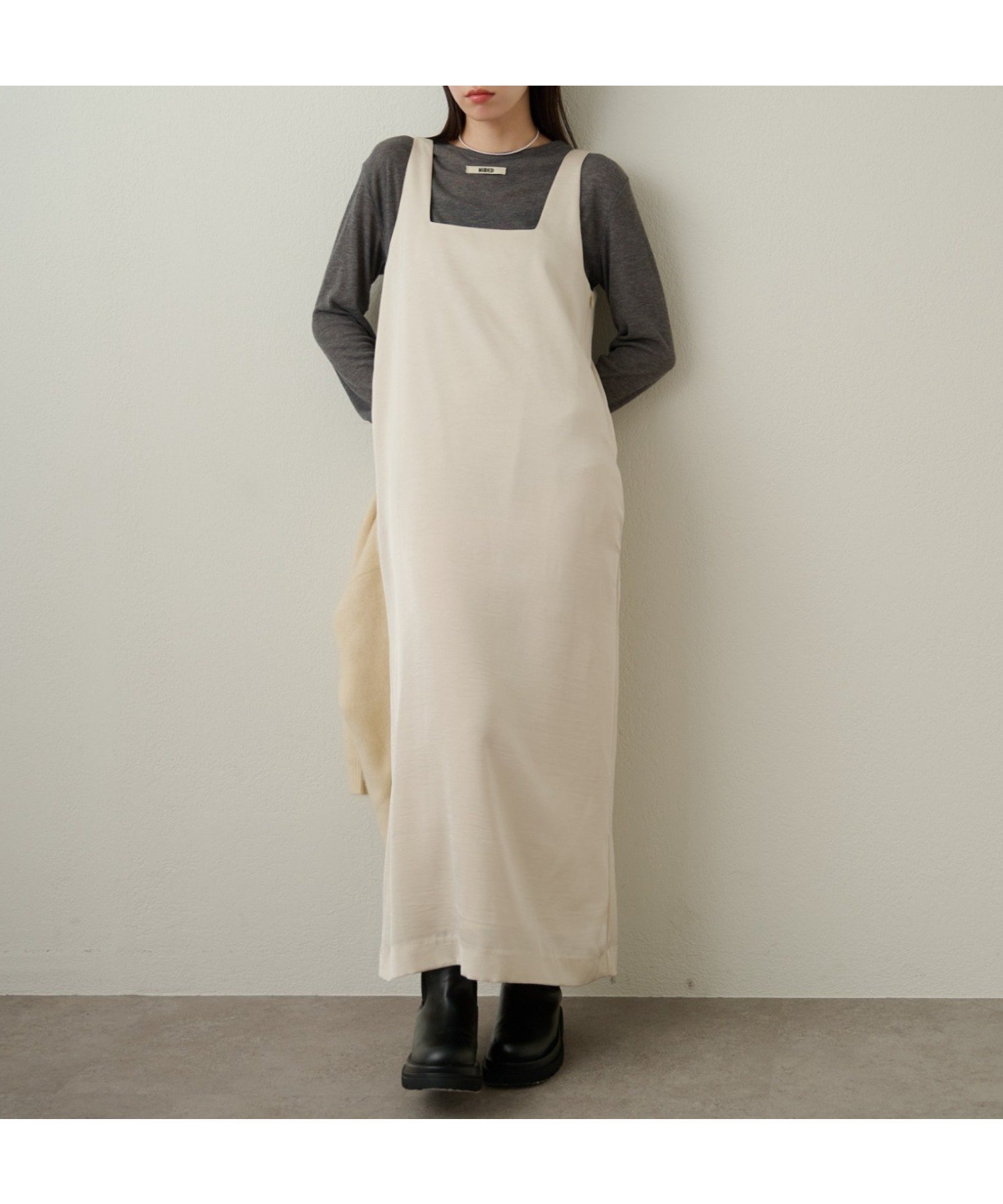 【パルグループ/PAL GROUP】の【Omekashi】サテンスクエアジャンスカ インテリア・キッズ・メンズ・レディースファッション・服の通販 founy(ファニー) 　ファッション　Fashion　レディースファッション　Fashion for Women　サテン　Satin, Glossy Fabric　シンプル　Simple, Minimal　ジャケット　Jacket, Outerwear　スクエア　Square, Square Shape　スマート　Smart, Elegant　ポケット　Pocket, Pocket Detail　ロング　Long, Long-Length　再入荷　Restock / Back in Stock　結婚式　Wedding　オフホワイト|ID: prp329100004763445 ipo3291000000034481316