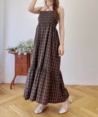 【イング/INGNI】のホルターネックチェック柄シャーリングワンピース ブラウン/チェック|ID: prp329100004763446 ipo3291000000034481343