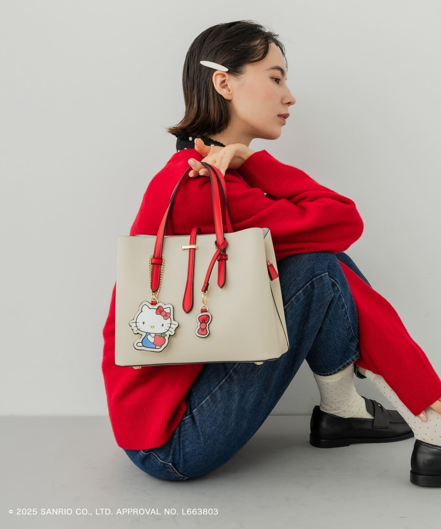 【ロデスコ/RODE SKO / URBAN RESEARCH】のサンリオキャラクターズ チャーム付バッグ インテリア・キッズ・メンズ・レディースファッション・服の通販 founy(ファニー) ファッション Fashion レディースファッション Fashion for Women バッグ Bags チャーム Charm, Pendant アイボリー|ID: prp329100004763494 ipo3291000000034570364