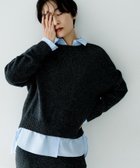 【アンタイトル/UNTITLED】の【セットアップ可能/ゆったりサイズ】ラメニットプルオーバー チャコールグレー|ID: prp329100004763532 ipo3291000000034557779