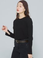 【コカ/COCA】のリブクルーネックTシャツ 人気、トレンドファッション・服の通販 founy(ファニー) ファッション Fashion レディースファッション Fashion for Women トップス・カットソー Cut & Sew Tops シャツ・ブラウス・オフィスカジュアル Elegant Blouses & Button-Ups ロングTシャツ・Tシャツ Longline T-Shirts & Tees アクセサリー Fashion Accessories インナー Innerwear カーディガン Cardigan, Knitwear シンプル Simple, Minimal ジャケット Jacket, Outerwear スラックス Slacks, Dress Pants スリット Slit, Slit Detail デニム Denim, Jeans Material 長袖 Long Sleeve, Full Sleeve フィット Fit, Slim Fit フェミニン Feminine, Girly ベーシック Basic, Essential ポケット Pocket, Pocket Detail 無地 Plain, Solid Color ロング Long, Long-Length 2025年 2025 2025-2026秋冬・A/W Autumn/Winter 2025–26 AW25–26 thumbnail Black|ID: prp329100004763899 ipo3291000000035034531