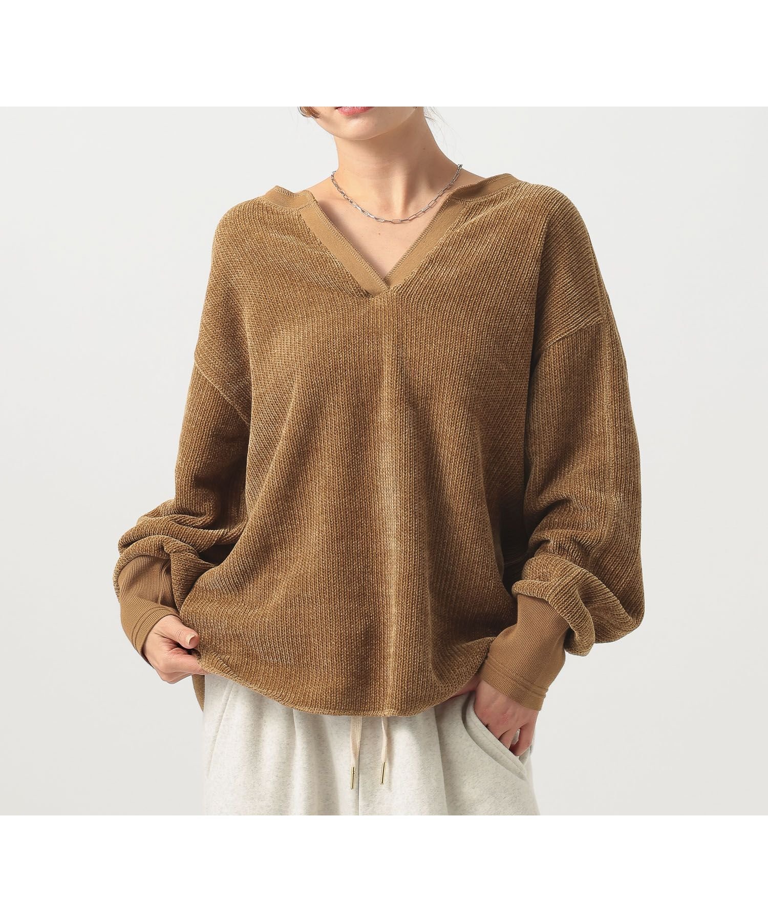 【ベイフロー/BAYFLOW】のソフトモールWフェイスプルオーバー 人気、トレンドファッション・服の通販 founy(ファニー) 　ファッション　Fashion　レディースファッション　Fashion for Women　トップス・カットソー　Cut & Sew Tops　カジュアルプルオーバー・ニットトップス　Pullovers & Knit Tops / Casual Pullovers　おすすめ　Recommended / Our Picks　カットソー　Cut and Sewn Top　トレンド　Trend, Trending Now　フェイス　Face, Facial Design　ワイド　Wide, Wide Fit　 other-1|ID: prp329100004763935 ipo3291000000035014567