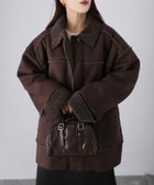 【リベリー/Riberry】のミドル丈ムートンコート ブラウン|ID: prp329100004763957 ipo3291000000034486505