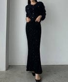 【ジュノア/JUNOAH】のLouere スパンコールマーメイドニットスカート ブラック|ID: prp329100004763991 ipo3291000000034486984