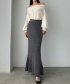 【ジュノア/JUNOAH】のLouere スパンコールマーメイドニットスカート チャコール|ID: prp329100004763991 ipo3291000000034486985