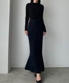 【ジュノア/JUNOAH】のLouere スパンコールマーメイドニットスカート ダークネイビー|ID: prp329100004763991 ipo3291000000034486986