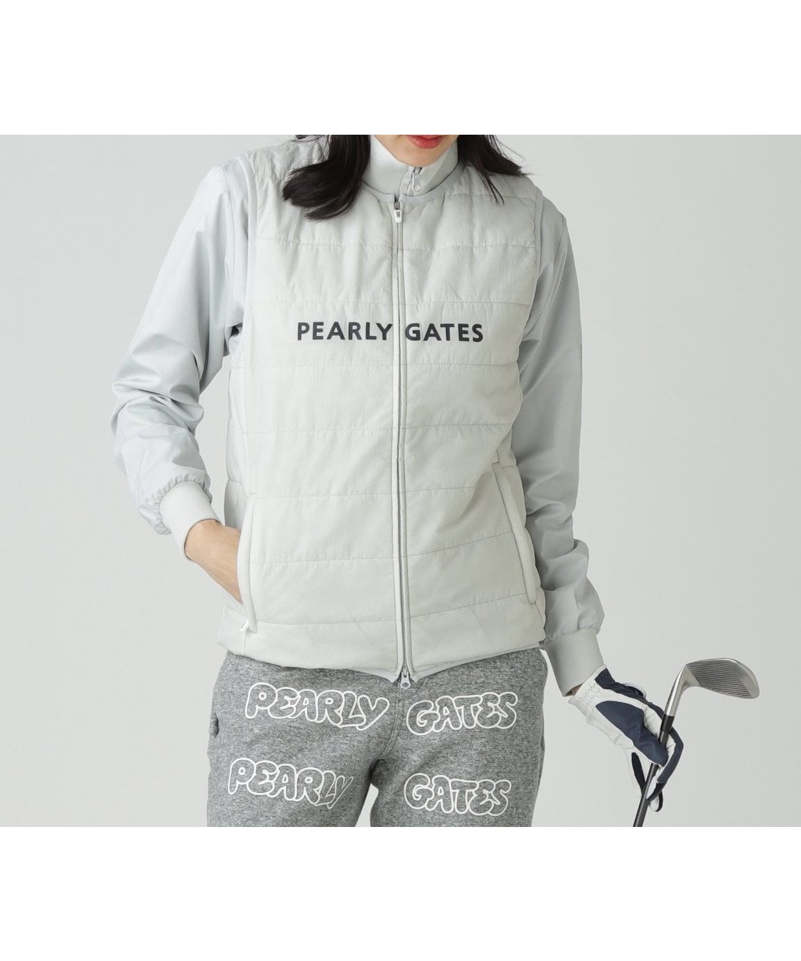 【パーリーゲイツ/PEARLY GATES】のPGisPGNyリップストップ_タフレックス×サーモトロン中綿ツインブルゾン インテリア・キッズ・メンズ・レディースファッション・服の通販 founy(ファニー) ファッション Fashion レディースファッション Fashion for Women アウター Coat / Outerwear Collection ブルゾンジャケット・スポーティアウター Blouson Jackets ゴルフ Golf ブルゾン Blouson, Bomber Jacket ベスト Vest, Waistcoat リップ Lip, Lip Motif 冬 Winter / This Winter グレー|ID: prp329100004764007 ipo3291000000034599318