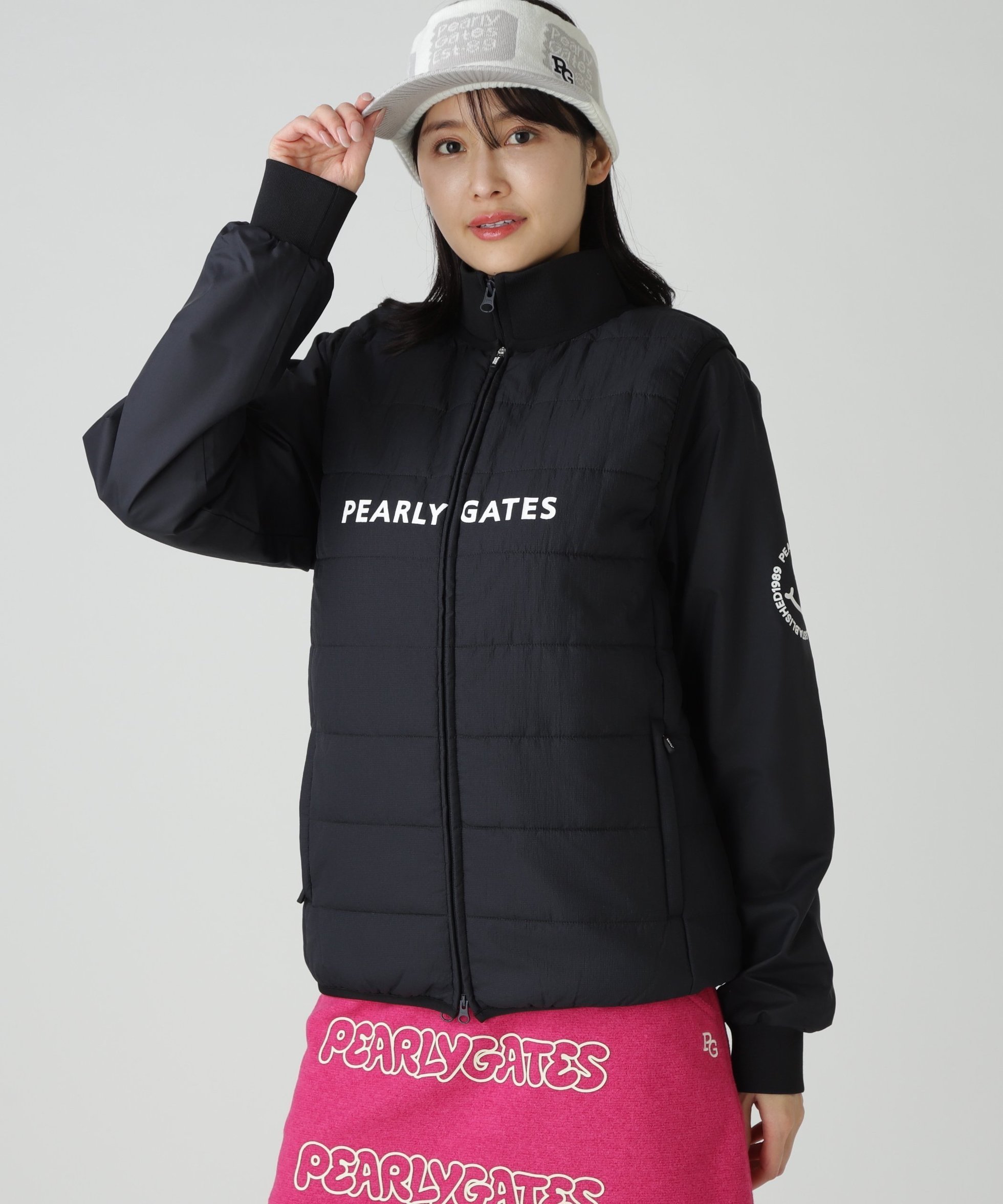 【パーリーゲイツ/PEARLY GATES】のPGisPGNyリップストップ_タフレックス×サーモトロン中綿ツインブルゾン インテリア・キッズ・メンズ・レディースファッション・服の通販 founy(ファニー) ファッション Fashion レディースファッション Fashion for Women アウター Coat / Outerwear Collection ブルゾンジャケット・スポーティアウター Blouson Jackets ゴルフ Golf ブルゾン Blouson, Bomber Jacket ベスト Vest, Waistcoat リップ Lip, Lip Motif 冬 Winter / This Winter ネイビー|ID: prp329100004764007 ipo3291000000034599324