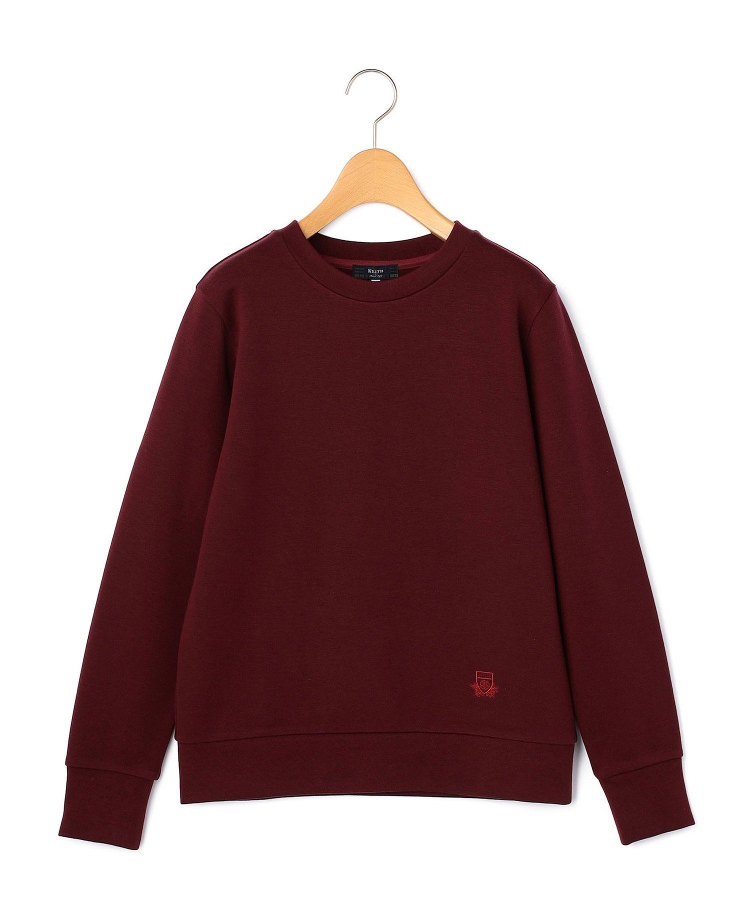 【キース/KEITH】の【Lサイズ】ポンチプルオーバーカットソー インテリア・キッズ・メンズ・レディースファッション・服の通販 founy(ファニー) 　ファッション　Fashion　レディースファッション　Fashion for Women　トップス・カットソー　Cut & Sew Tops　カジュアルプルオーバー・ニットトップス　Pullovers & Knit Tops / Casual Pullovers　カットソー・ベーシックTシャツ　Cut-and-Sewn Tops / Stretch Tees & Basics　エレガント 上品　Elegant　シンプル　Simple, Minimal　ボトム　Bottoms, Lower Wear　レッド|ID: prp329100004764019 ipo3291000000034487241